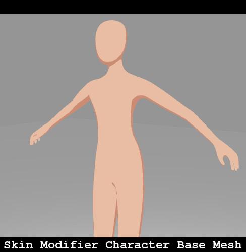 Skin Modifier Character Base Mesh preview image